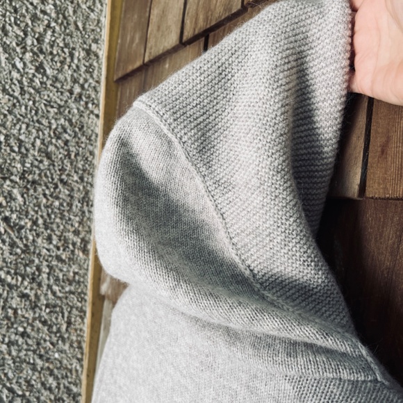 Kenar Wool Alpaca Hooded Tan Cardigan Sweater Button Closure Knit Cardigan L - Picture 12 of 14